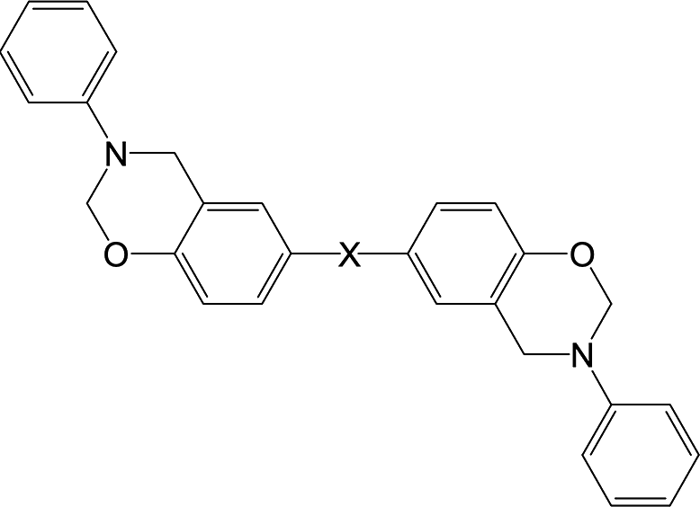 Structural formula of benzoxazine